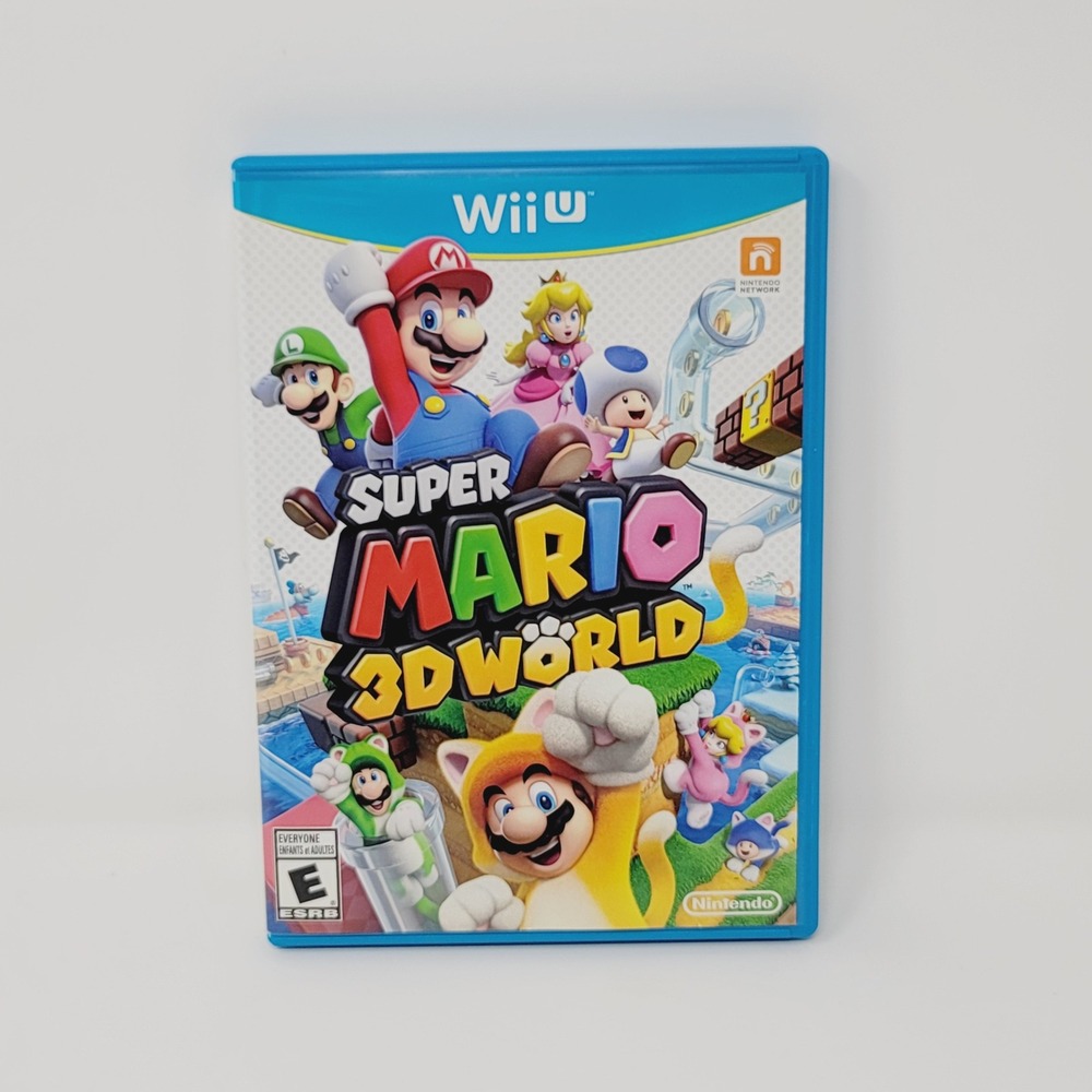 Nintendo Wii U Super Mario 3D World Video Game Complete In Box CIB 2013 Tested